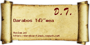 Darabos Tímea névjegykártya